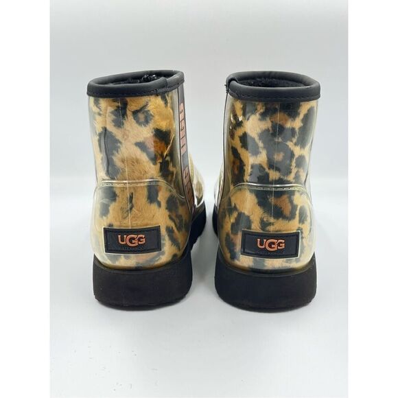 UGG Classic Clear Mini Panther Boot Bootie Waterproof Animal Print Size US 6 EUC - Picture 6 of 12